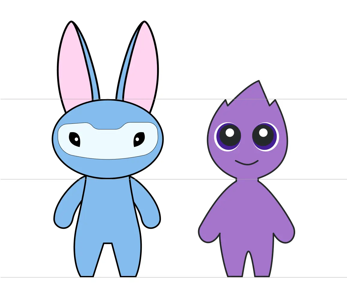 Eve and Chan - AsyncAPI Mascots